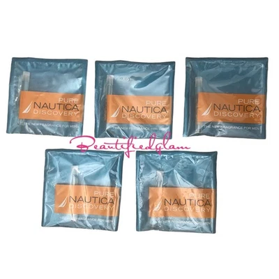 Nautica PURE DISCOVERY EDT Splash para hombres l frasco de muestra 0,05 oz/1,5 ml, paquete de 5 Foto 1 de 3
