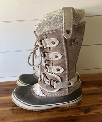 Sorel Joan of Arc Premium Women's Winter Boot Oxford Tan Size 7 - Image 1 of 4