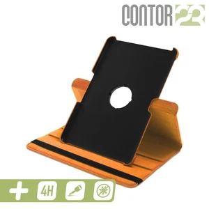 360° Schutzhülle, Tasche, matte Folie in ORANGE für 10.1" Samsung Galaxy Tab 2 - Bild 1 von 6