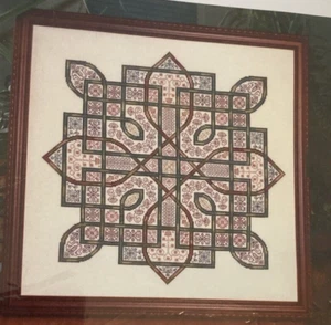 Rare Ink Circles Blackstone Fantasy Garden Blackwork Embroidery '06 Pattern only - Picture 1 of 2