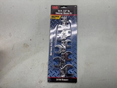 MIT 3/8" Drive Crowfoot Wrench 10 PCS Set Metric 10mm - 24mm w/ Organizer - Image 1 of 4