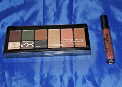 NYX Go-To-Palette Indispensable Eye Shadow  GTP02 + Lip Gloss STL010 New - Image 1 of 2