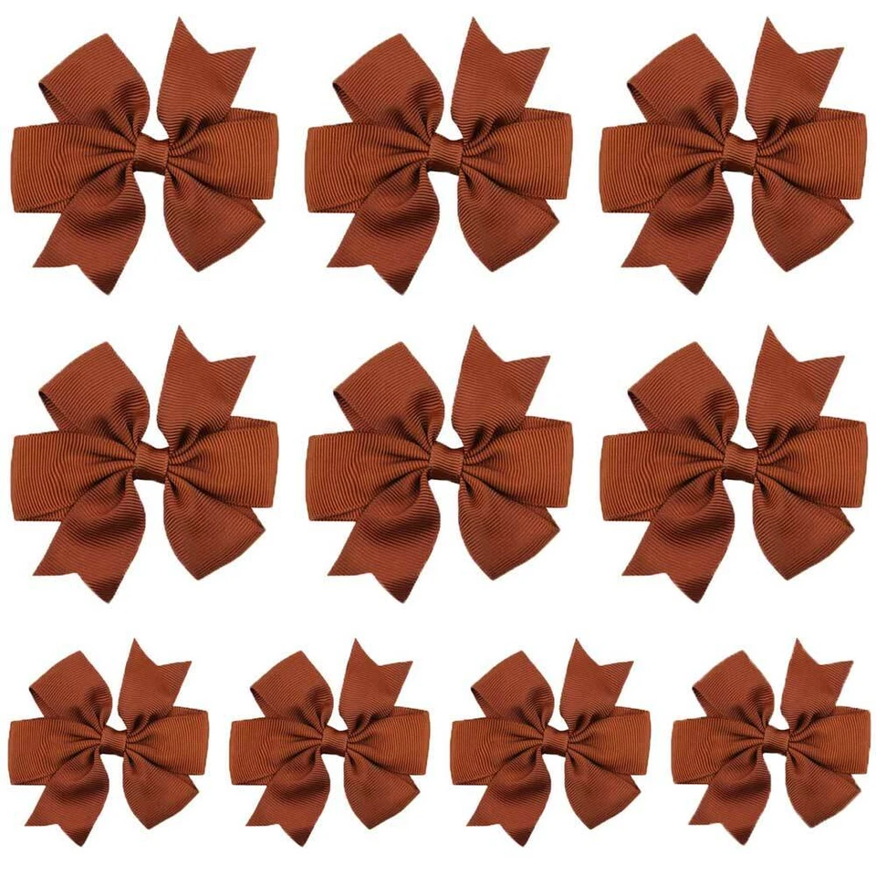 10 PCS Baby Girl Kid Ribbon Bow Hair Clips Hairpins Toddler Hair Accessories - Image 1 of 1