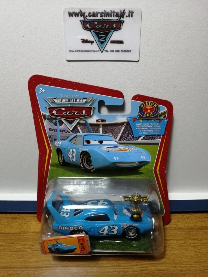 Cars 1  Chase The King con Piston Cup RaceORama #101- Bl.sing.Mattel 1/55 metal - Immagine 1 di 1
