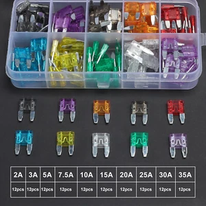 120PCS Mini Blade Fuse Assortment Auto Car Motorcycle SUV Fuses Kit APM ATM - Picture 1 of 13