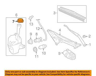 Tapa tapa tanque depósito líquido lavadora limpiaparabrisas OEM TOYOTA 8531633320 Foto 1 de 2