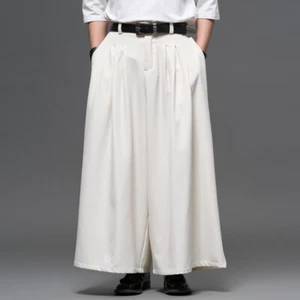 Japanische Retro Yohji Yamamoto Stil neue chinesische lockere Hose weites Bein gerade Herren - Bild 1 von 27