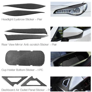 Real Carbon Fiber Car Trim Sticker Decor for Toyota 86 Subaru BRZ 2016-2020 - Bild 1 von 194