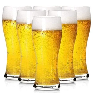 6 Pack 16oz Pilsner Beer Glasses Bar Glassware Drinking Glasses for Home Kitc... - Picture 1 of 6