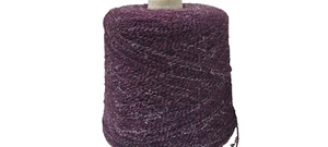 Lana hilo tejer | burdeos melange Bouclé lana virgen 500gr | sw173 - Imagen 1 de 4