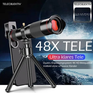 48 X Zoom Phone Camera Telephoto Telescope Lens Kit For iPhone Android Clip on - Picture 1 of 11