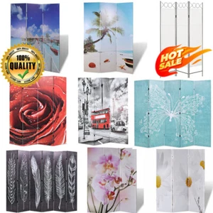 Folding Room Wall Divider Partition Separator Home Privacy Screen 3/4/5/6 Panel - Picture 1 of 15