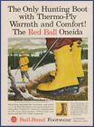 Vintage 1960 BALL-BAND Red Ball Oneida Rubber Boots Ephemera 60's Print Ad