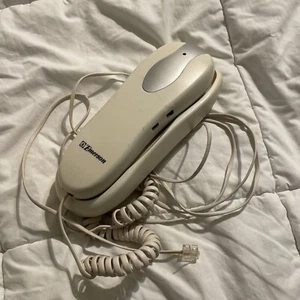 Emerson EM2116 White Slimline Corded Telephone - Zdjęcie 1 z 5