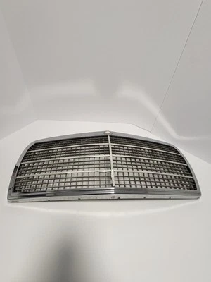 原始设备制造商 81-91 梅赛德斯 W126 420SEL 560SEL 380SE 抽油烟机散热器格栅烤架铬合金 — 第 1/4 张图片