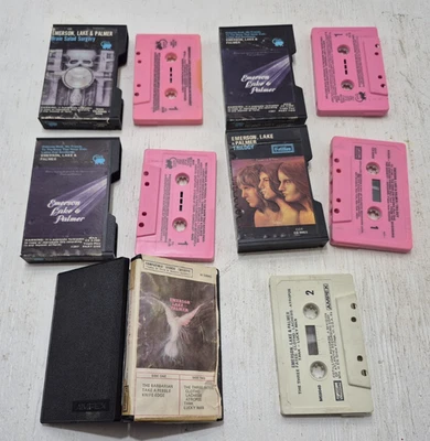 Lot of 5 Emerson, Lake & Palmer Cassette Tapes Plastic Slip Sleeve Case Rock - Image 1 of 4