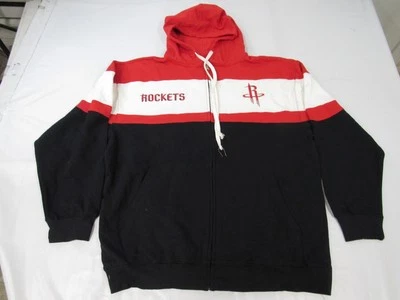 Nova Jaqueta Houston Rockets Masculina Tamanho 2XL 2XLarge Vermelha Zíper Completo com Capuz - Imagem 1 de 4