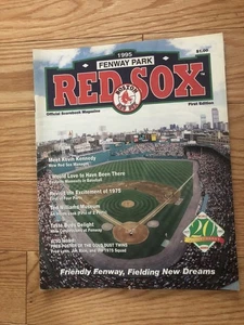 De colección Boston Red Sox FENWAY PARK REVISTA OFICIAL MARCADOR PRIMERA EDICIÓN 1995 MLB - Imagen 1 de 4