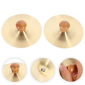 2 Pcs Copper Cymbal Mini Cymbals Hand Baby Childrens Kids Instrument - Picture 1 of 12