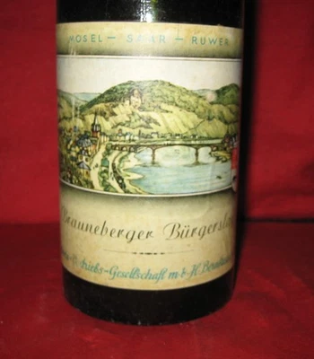 1954er Brauneberger Bürgerslay Mosel – Saar – Ruwer - Bild 1 von 4