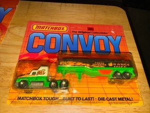 MATCHBOX CONVOY FRESH SQUEEZED ORANGE JUICE TRUCK Trailer Vintage Semi - Picture 1 of 3