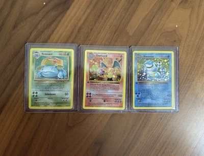 Pokemon Karten Set  Bisaflor & Glurak & Turtok Holo1999 Blastoise, Charizard - Bild 1 von 4