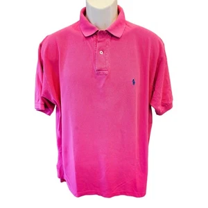 Polo Ralph Lauren Hot Pink Preppy Kurzarm Oberteil Y2K Classic Fit L Comfort - Bild 1 von 7