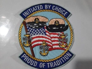 US Navy Chief Petty Officer CPO Initiated by Choice Proud of Tradition Patch - Picture 1 of 1