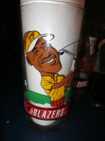 1992-93 PORTLAND TRAILBLAZERS Terry Porter Dairy Queen 6 1/2" Tall Glass Cover