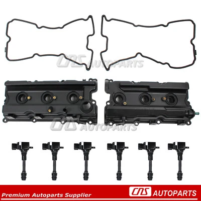 Fits 05-17 NISSAN Frontier Pathfinder Xterra Valve Cover + Gaskets Ignition Coil - Imagem 1 de 4