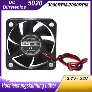 3.7V-24V DC 5020 2-Pin Flüsterleise Hochleistungskühlung Lüfter Für CPU/Gehäuse - Bild 1 von 7