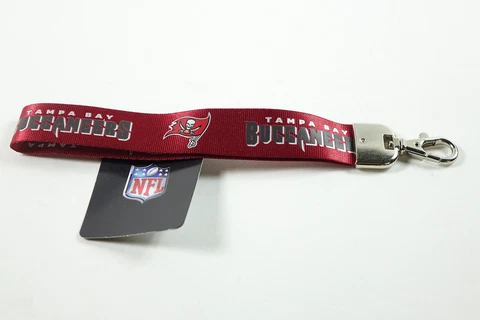 NFL Tampa Bay Buccaneers Red Wristlet Lanyard for Keys, Keychains, Etc Cover