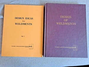 Lot 2 Vtg Books Design Weldments Blodgett HC 1965 Ideas Weldment Vol 1 SC 1966 - Picture 1 of 14