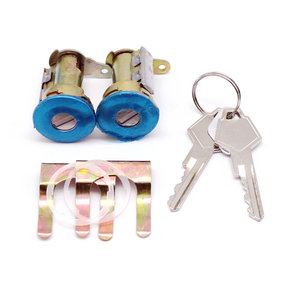 Fits Dodge D150 1977-1989 Door Lock Cylinder w/ 2 Keys Gasket Retainer 2/lot US - Изображение 1 из 4