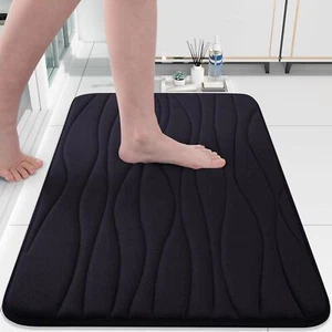 Memory Foam Bathroom Rug Mat 24x16 Extra Soft And Absorbent Bath Mats Nonslip An - Picture 1 of 8