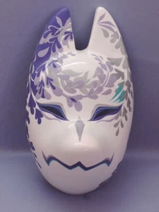 Komendo Full Face Fox Kitsune Mask S "FUJISHIGURE" Hand Made Painted Japan Party - Picture 1 of 6
