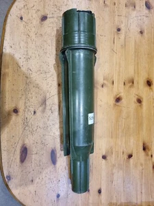 Army Military Issue Empty Plastic Mortar Round Carry Storage Case Tubes EMPTY - Foto 1 di 14