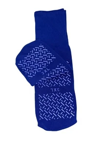 2 Pair Royal Blue ASP Medical Double Tread Non-Skid Socks Slip Resistant-3XL - Picture 1 of 3