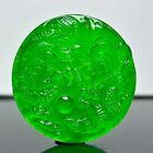 Certified Natural Ice Green Jade Jadeite Carved Dragon&Phoenix Pendant&Necklaces