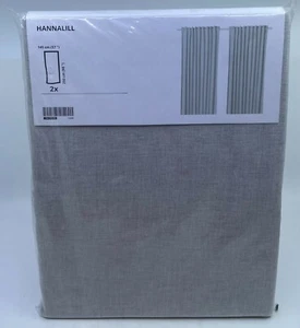 Ikea HANNALILL Curtains 2 Panels (1 Pair) 100% Cotton 57" x 98" 104.173.19 - Picture 1 of 5