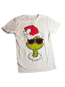 Grinch Christmas Flip Sequin Kids Tshirt XS - Picture 1 of 3