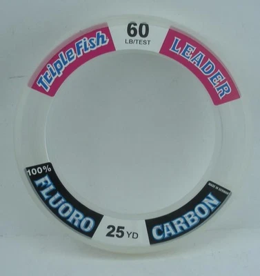 Fluorocarbono Trik Fish 25FLS06001 60 lb. Rueda líder Test 25 yd Foto 1 de 2