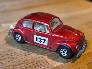 VOLKSWAGEN 1500 SALOON VW KÄFER BRAUN MATCHBOX SUPERFAST No.15 ENGLAND VON 1969 - Bild 1 von 6