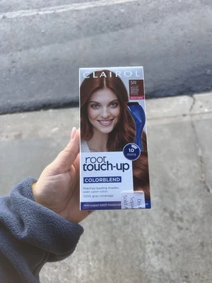 Mezcla de colores de retoque raíz Clairol 5R castaño rojizo medio/marrón rojizo nuevo sellado Foto 1 de 2