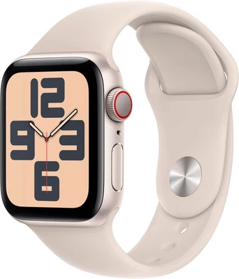 Apple Watch SE (2022) 2nd Gen 40mm A2726 (GPS + Cellular) Starlight (Excellent) - Image 1 of 3