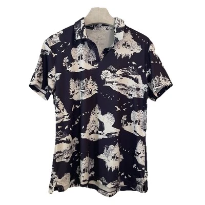 Camisa polo de golf para mujer Nike con estampado UV talla mediana AV3678-015 Toile Foto 1 de 4