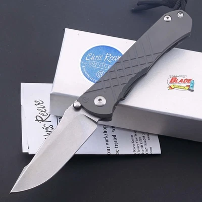 Faca dobrável de bolso com cabo de titânio lâmina S35vn abertura rápida rolamento de cerâmica - Imagem 1 de 4