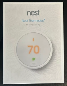 Nest Thermostat E Programmable Smart Thermostat - White (T4000ES) New in Box - Picture 1 of 2