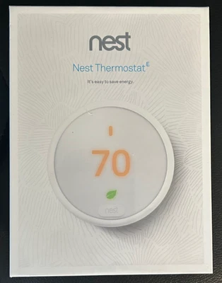 Nest Thermostat E Programmable Smart Thermostat - White (T4000ES) New in Box - Image 1 of 2