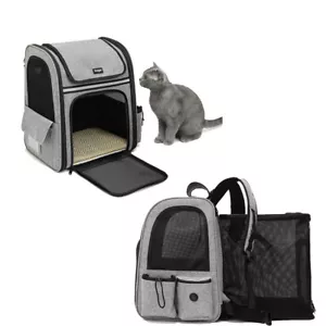 Elite Expandable Pet Backpack Carrier Dog/Cat Travel Foldable Functional Bags - Picture 1 of 25